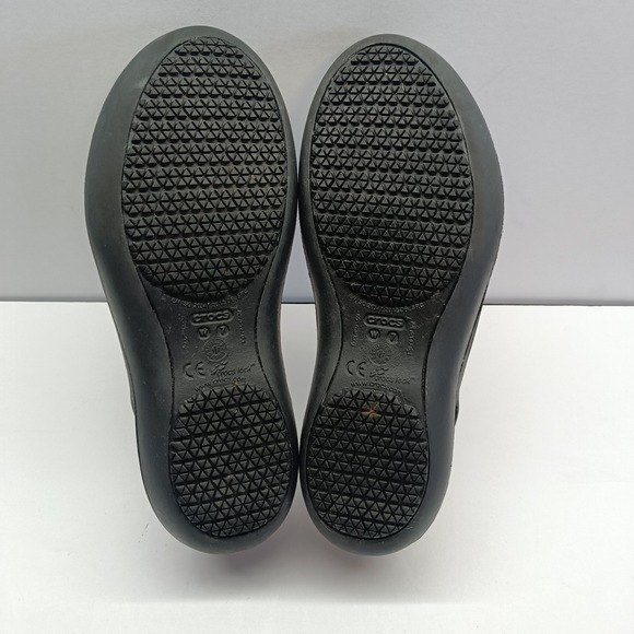 Crocs Kadee Ballet Flat Shoes Women's 7 Black Comfort Slip On Loafer Lightweight - Picture 9 of 10